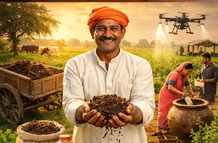 क्या खत्म होगी रासायनिक खाद पर निर्भरता? सरकार की नई पहल से खेत में ही बनेक्या खत्म होगी रासायनिक खाद पर निर्भरता? सरकार की नई पहल से खेत में ही बनेगी खादगी खाद