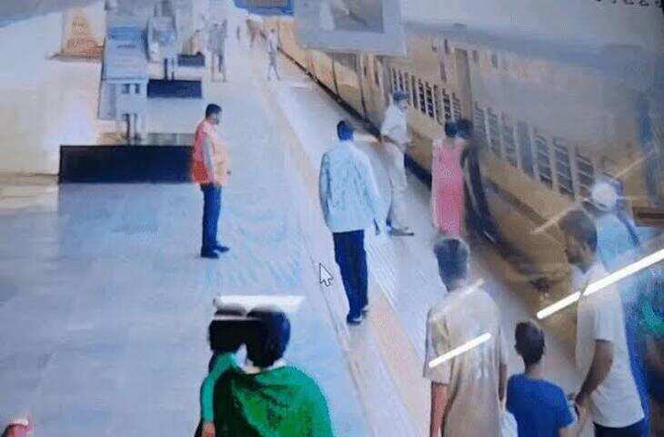 एक पल की चूक और मौत के मुंह में पहुंची महिला, ASI की फुर्ती से बची जान; पुलिसकर्मी की हो रही तारीफ