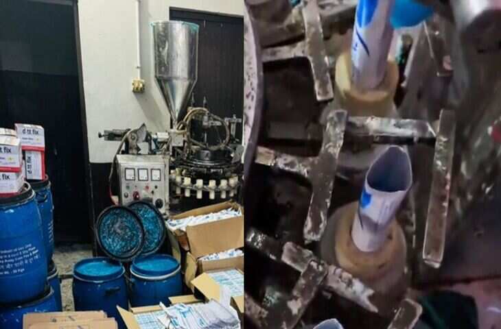 दिल्ली में बड़ा खुलासा! नकली Sensodyne बनाने वाली फैक्ट्री का भंडाफोड़, VIDEO ने उड़ाए होश