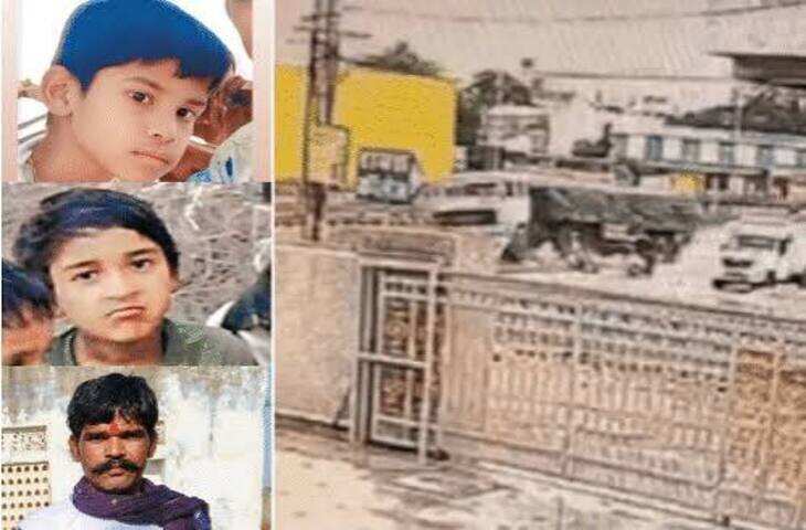 जयपुर में दर्दनाक सड़क हादसा: तेज रफ्तार ट्रेलर ने फुटपाथ पर बैठे परिवार को कुचला, फुटेज में देंखे पिता समेत 4 की मौत; मां गंभीर घायल