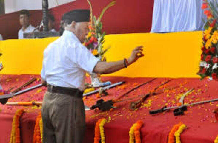 विजयादशमी पर राष्ट्रीय स्वयंसेवक संघ द्वारा देशभर में पथ संचलन, जोधपुर में 250 स्वयंसेवकों ने लिया हिस्सा