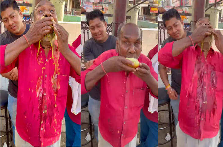 &lsquo;बाहुबली गोलगप्पे&rsquo; चैलेंज में फंसे चाचा, आगे जो हुआ देख रह जाएंगे दंग