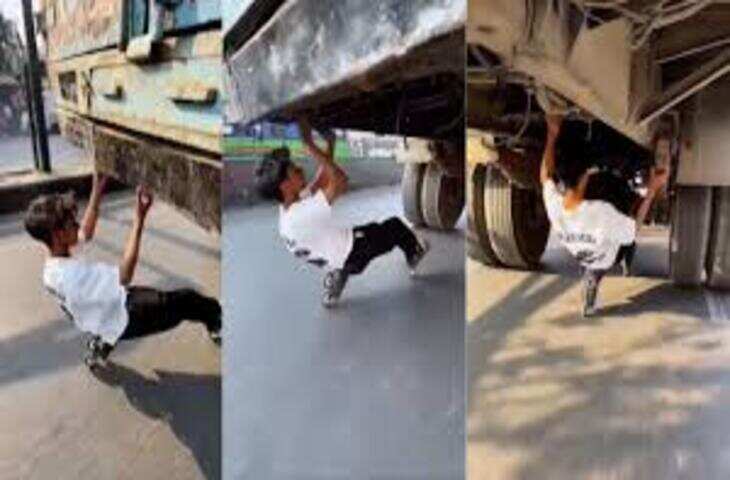 Viral Clip: स्टंट के चक्कर में खतरे से खेला युवक, चलती बस के नीचे घुसने का वीडियो वायरल