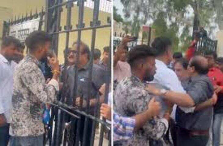 एनएसयूआई का कलेक्टर कार्यालय के सामने प्रदर्शन, एक्सक्लूसिव फुटेज में देंखे युवाओं और भर्ती प्रणाली की पारदर्शिता की मांग