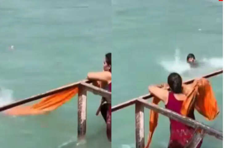 हरिद्वार में गंगा के तेज बहाव से युवक की जान बची, लड़की की सूझबूझ बनी सहारा