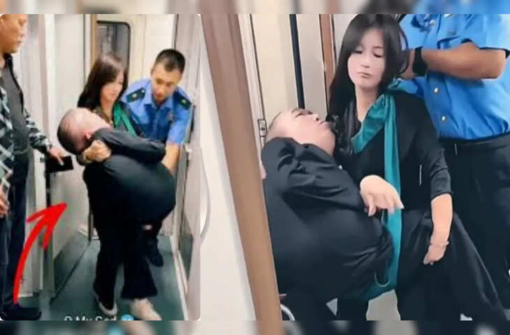 दिव्यांग पति को गोद में उठाकर चीनी महिला ने बिठाया सीट पर, Viral वीडियो देख लोग बोले - 'ये है सच्चा प्यार....'