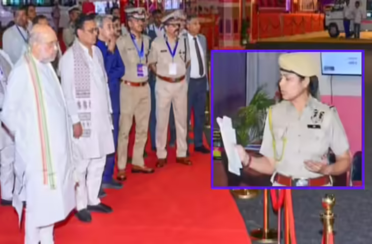 अमित शाह के सामने लाइव डेमो देने वाली लेडी इंस्पेक्टर कौन? एक्टिंग देखकर दंग रह गए CM और IPS अफसर