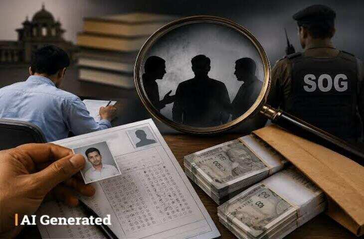 पटवार भर्ती परीक्षा-2021 में बड़ा फर्जीवाड़ा, डमी अभ्यर्थी से परीक्षा दिलाकर बना पटवारी; फुटेज में जाने SOG ने निलंबित कर्मचारी को किया गिरफ्तार