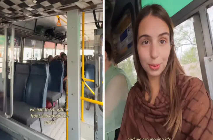 भारत में पहली बार लोकल बस में बैठी विदेशी महिला, बोली- जिंदगी का सबसे यादगार अनुभव था