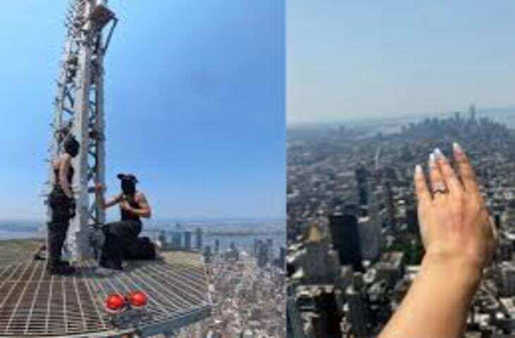 1454 फीट ऊंची इमारत पर युवक ने किया गर्लफ्रेंड को प्रपोज, आसमान की ऊंचाइयों पर मिला प्यार का जवाब