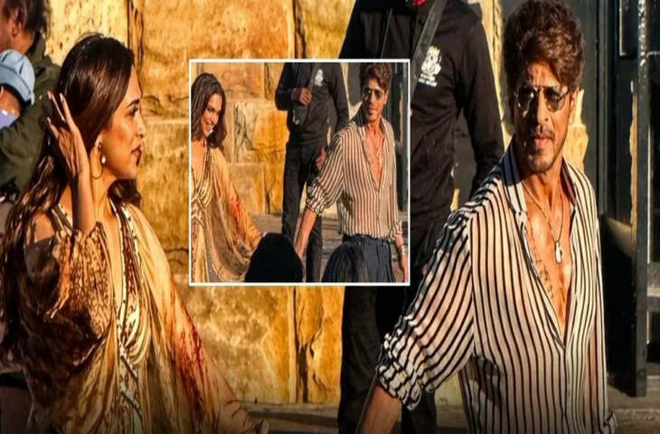 फिल्म &lsquo;किंग&rsquo; की शूटिंग के दौरान शाहरुख&ndash;दीपिका का नया लुक लीक, केपटाउन शेड्यूल की तस्वीरें वायरल