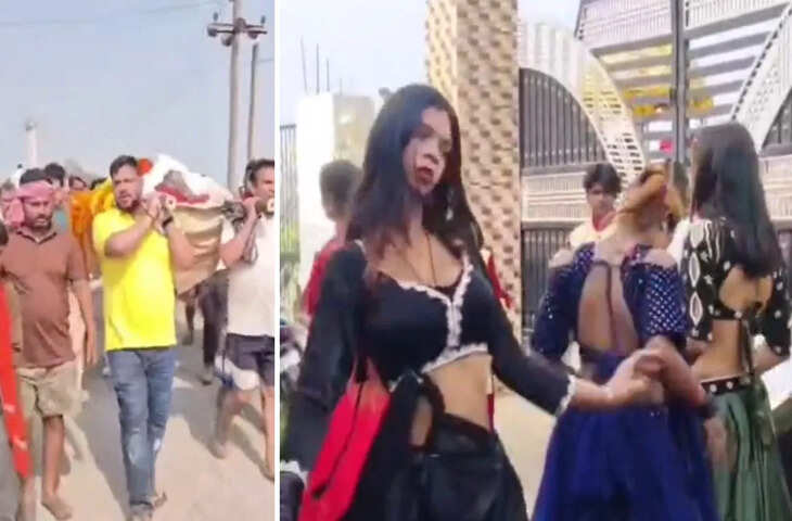 भोजपुर में दादी की अंतिम यात्रा बनी चर्चा का विषय, 700 गाड़ियों के काफिले और ड्रोन कवरेज ने खींचा ध्यान