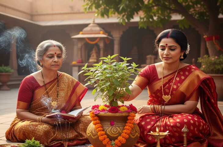 तुलसी के पास शाम को किस तेल का दीया जलाना होता है सबसे शुभ? जानें 4 चमत्कारी फायदे