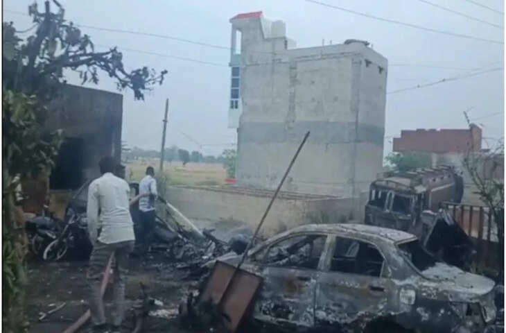 भरतपुर की पुलिस चौकी में शॉर्ट सर्किट से लगी आग, सारा सामान जलकर हुआ राख