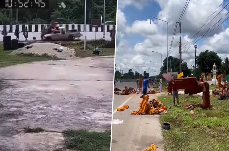 थाइलैंड में बड़ा हादसा, नाबालिग ने पिकअप ट्रक से 10 भिक्षुओं को कुचला, अबतक दर्ज नहीं हुआ केस&nbsp;