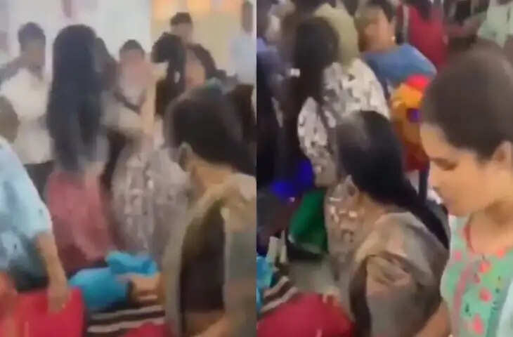 साड़ी को लेकर दो महिलाओं की हुई लड़ाई, Video सोशल मीडिया पर वायरल