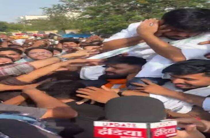 जयपुर में आरक्षण की मांग पर बवाल, महापंचायत के बाद प्रदर्शनकारियों और पुलिस में झड़प, पथराव-लाठीचार्ज, फुटेज में देंखे कई घायल