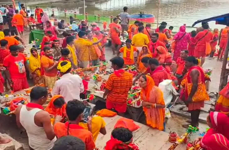 श्रावणी मेले के 23वें दिन सुल्तानगंज में उमड़ा आस्था का सैलाब, 45 लाख कांवरिए भर चुके गंगाजल