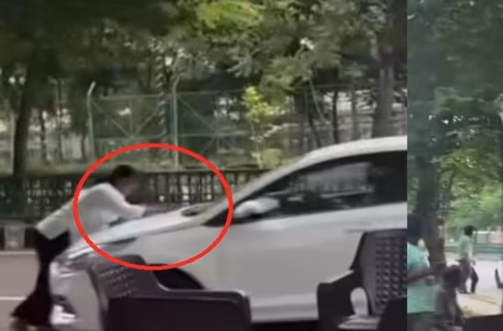 लखनऊ में हिट एंड रन: लड़की को सामने देख युवक ने दौड़ा दी कार, बोनट पर घसीटा