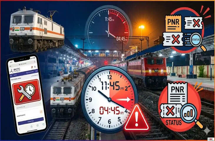 यात्रीगण कृपया ध्यान दे:&nbsp;26-27 मार्च की रात PNR से लेकर टिकट बुकिंग तक की सेवायें रहेंगी ठप, फटाफट पढ़े काम की खबर&nbsp;