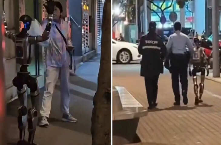 मकाऊ में &lsquo;हिरासत&rsquo; में लिया गया ह्यूमनॉइड रोबोट, वीडियो देखकर हैरान रह गए लोग