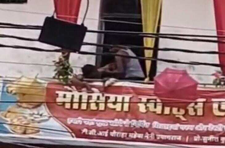प्रयागराज में करंट लगने से युवक की मौत, शव खींचकर छिपाने लगे; मिठाई की दुकान पर मचा हड़कंप