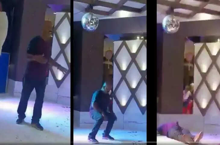 डांस करते वक्त शख्स को आया हार्ट अटैक और फिर...वीडियो में कैद हुआ पूरा नजारा