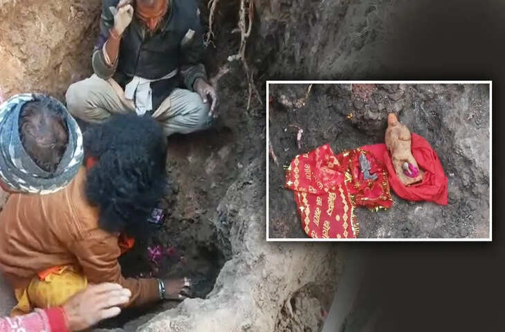छतरपुर में ये कैसा चमत्कार? सपने में मिला संकेत तो खोद डाली जमीन, खुदाई में निकली बालाजी की मूर्ति