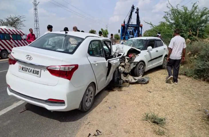 नागौर में भीषण सड़क हादसा, दो की मौत, कई घायल; जांच में जुटी पुलिस