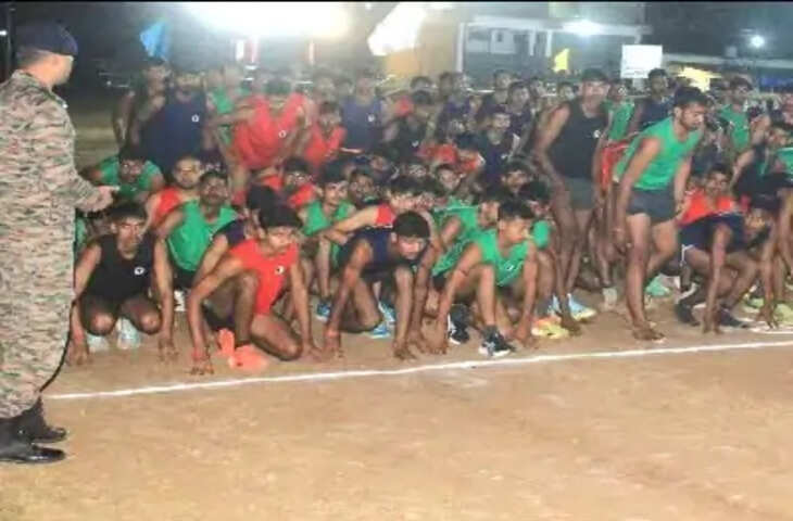 सेना भर्ती का चौथा दिन: 814 अभ्यर्थियों ने लिया हिस्सा, 575 सफल; प्रतिभागियों के लिए चलाई गई स्पेशल ट्रेन