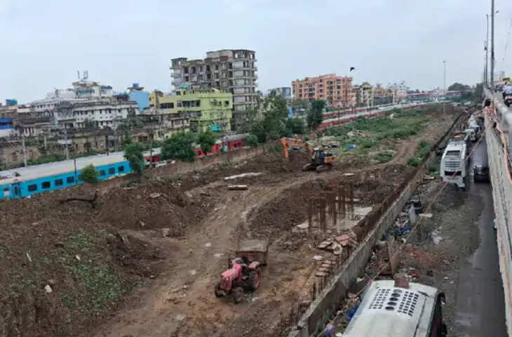 हार्डिंग पार्क पैसेंजर टर्मिनल का काम अटका, 95 करोड़ की योजना में सवा साल बाद भी नहीं खड़ा हुआ एक पिलर