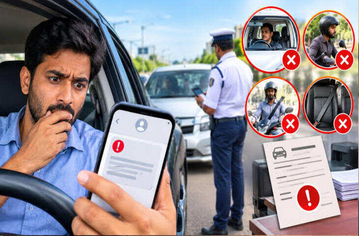बिना हेलमेट कार चलाने पर 5 हजार लोगों का चालान! ट्रैफिक नियमों की चर्चा के बीच वायरल हुआ अनोखा मामला
