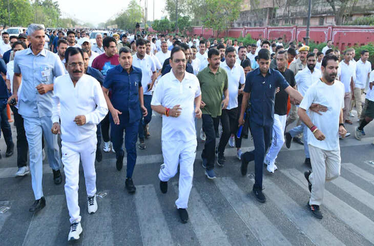 राजस्थान दिवस पर &lsquo;विकसित राजस्थान रन 2026&rsquo; का आयोजन, जयपुर में युवाओं और नागरिकों ने लिया भाग