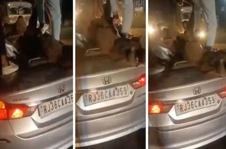 भीलवाड़ा में कार और ऊंट की टक्कर, चालक की मौत और 3 घायल