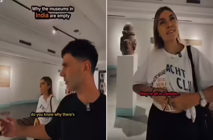 भारत के म्यूजियम इतने खाली क्यों हैं? ब्रिटिश टूरिस्ट के सवाल का महिला ने दिया बेहद Savage जवाब, वीडियो वायरल