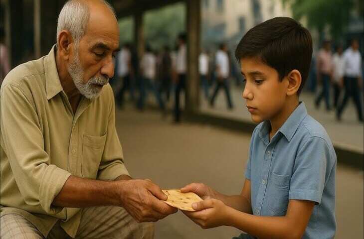 👇❤️ एक बूढ़ा गरीब अपनी नन्ही-सी पोती के साथ
