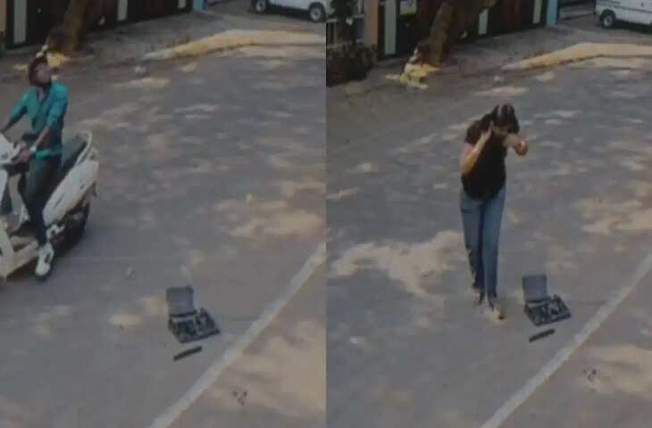 Viral Video: लैपटॉप गिरते ही मचा बवाल, नीचे पहुंची लड़की का रिएक्शन देख दंग रह गए लोग