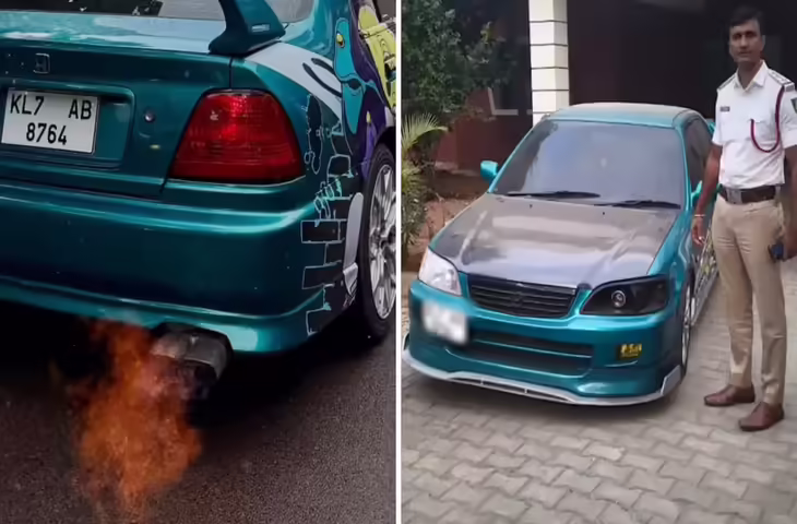 बेंगलुरु में मॉडिफाइड कार से निकाली आग तो RTO ने ठोक दिया लाखों का जुर्माना, देखे वायरल वीडियो&nbsp;