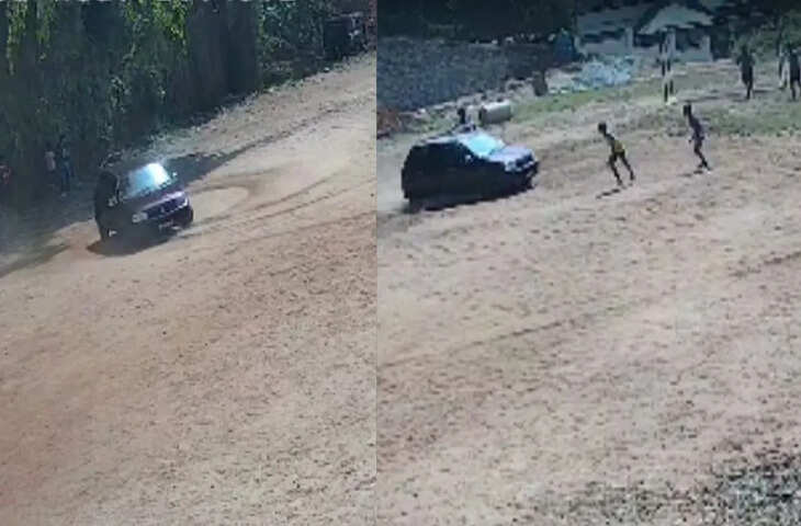  पापा की कार लेकर स्कूल पहुंच गया बच्चा, करने लगा खतरनाक स्टंट, जान बचाकर भागते दिखे स्टूडेंट्स