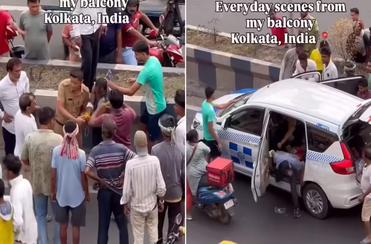 आते-जाते वाहनों पर पत्थर बरसा रहा था सनकी शख्स: पकड़ने में पुलिस के छूटे पसीने; वीडियो हुआ वायरल