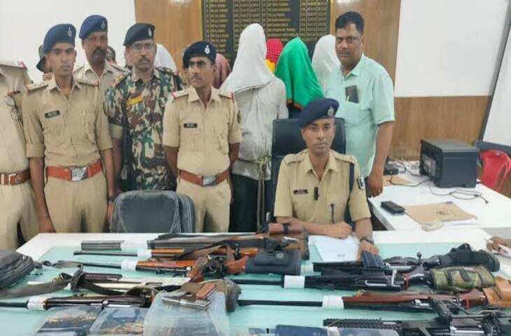 पटना में जमीन कब्जाने की बड़ी साजिश नाकाम, STF-पुलिस ने हथियारों समेत 17 बदमाशों को दबोचा