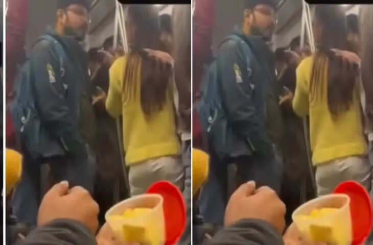 दिल्ली मेट्रो में भिड़े युवक-युवती, मामूली बहस और फिर शुरू हुआ ड्रामा