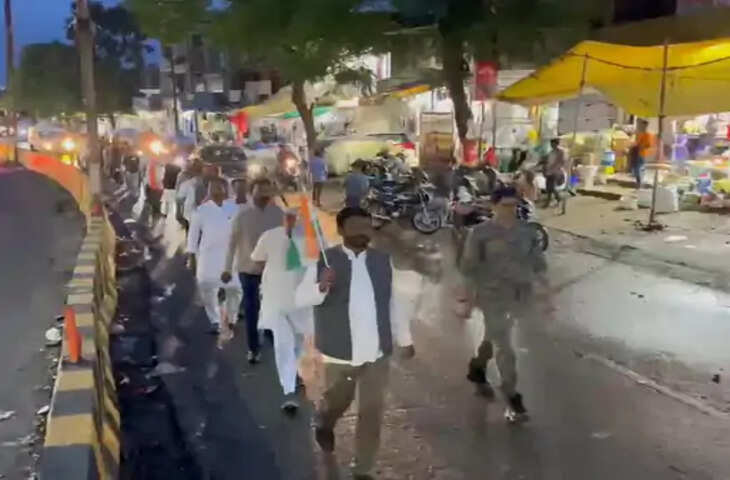 वंदे मातरम् के विरोध पर भाजपा का प्रदर्शन, नेताओं ने कांग्रेस पर लगाए गंभीर आरोप
