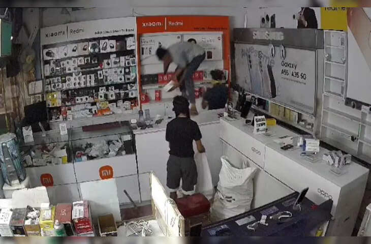 पाली में दिनदहाड़े बड़ी चोरी, मोबाइल दुकान से करीब 1 करोड़ के फोन पार, CCTV में कैद वारदात