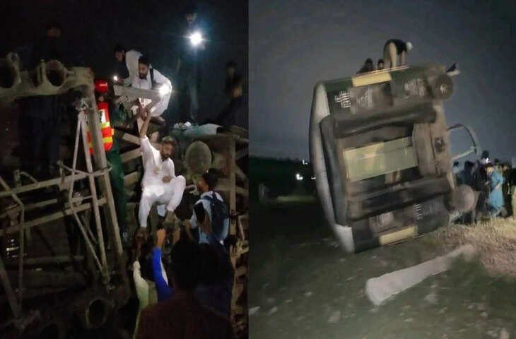 भयानक ट्रेन हादसे से पाकिस्तान में मची चीख-पुकार!&nbsp;इस्लामाबाद एक्सप्रेस के 10 डिब्बे पटरी से उतरे, दर्जनों यात्री बुरी तरह घायल&nbsp;