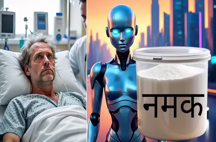 युवक को&nbsp;ChatGPT से सलाह लेना पड़ा भारी!&nbsp;3 महीने तक नहीं खाया नमक, उसके बाद जो हुआ वो जान खिसक जाएगी पैरों तले की जमीन&nbsp;