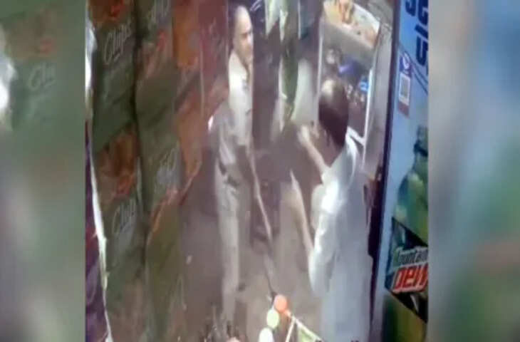 झुंझुनूं में पुलिसकर्मी का दुकानदार पर बर्बर हमला वायरल, एसपी ने एएसआई को लाइन हाजिर किया