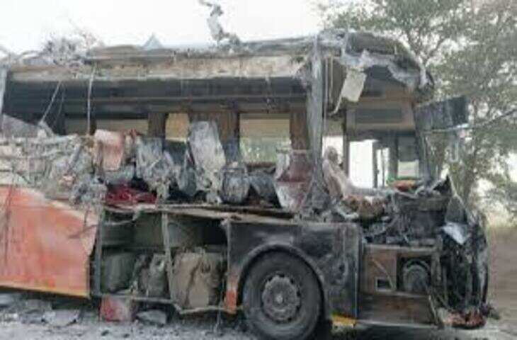 हनुमानगढ़ में भीषण सड़क हादसा, 5 की मौत, 12 से अधिक घायल