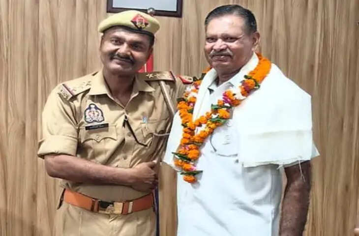 एटा में तीन पुलिसकर्मी सेवानिवृत्त, सम्मान समारोह में अधिकारियों ने दी भावभीनी विदाई