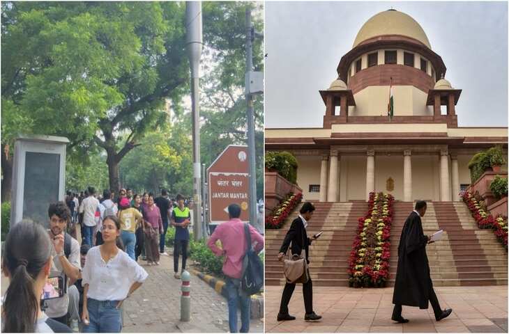 जंतर-मंतर पर प्रदर्शन बैन का मामला पहुंचा SC: सुप्रीम कोर्ट ने मांगी रिपोर्ट, इंटरनेट-मेट्रो बंद करने पर सरकार ने मांगी माफी